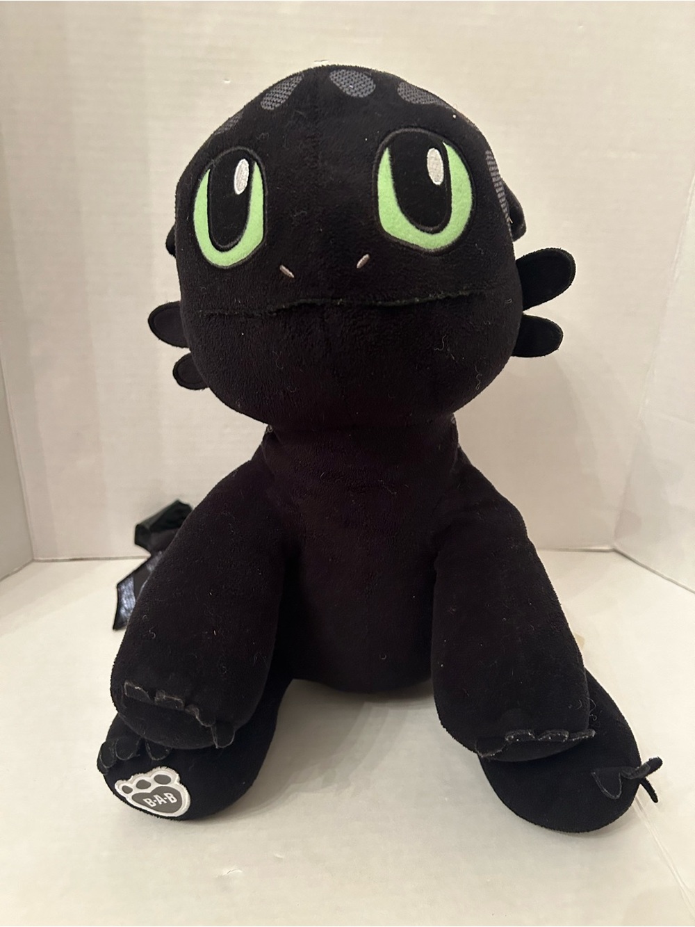 Build a bear Toothless Dragon Stuffed Toy - Black